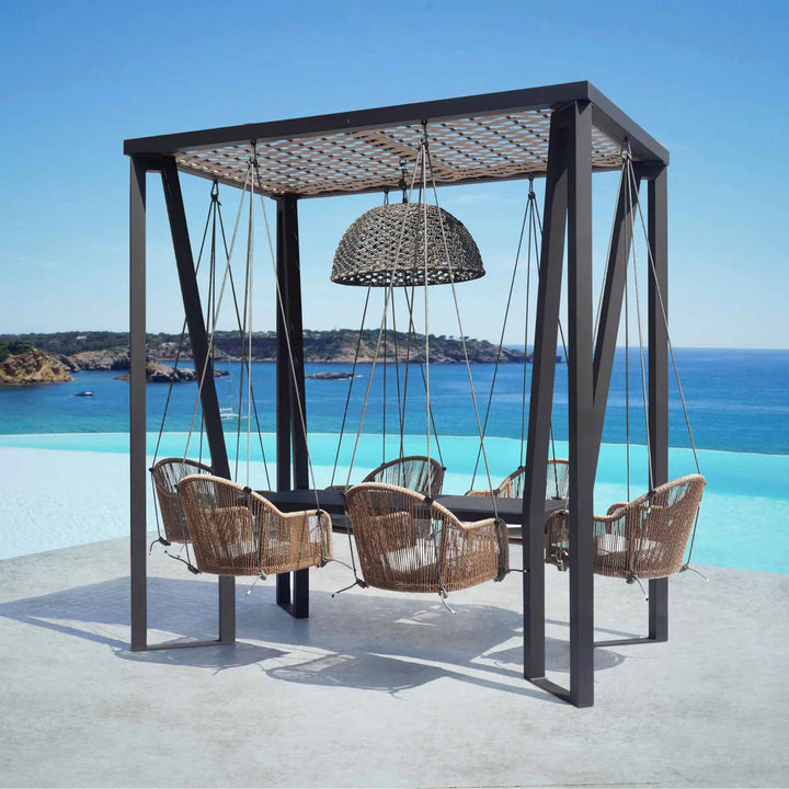 Pergola w/ Slatted Aluminum Table Top Skyline