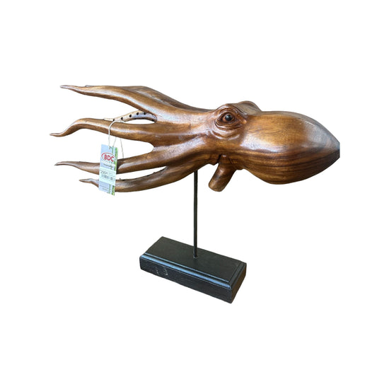 Teak Octopus on a Stand Broward Design Center