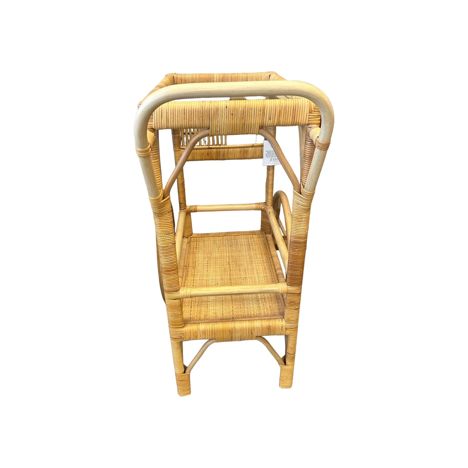 Wicker Bar Cart on Wheels Broward Design Center