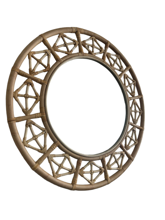 Bamboo Circle Mirror Broward Design Center