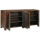 Halifax Brown/ Greystone 4-Door Credenza Coast2Coast