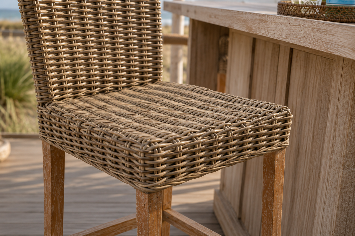 Key Largo rattan bar stool, additional view 4