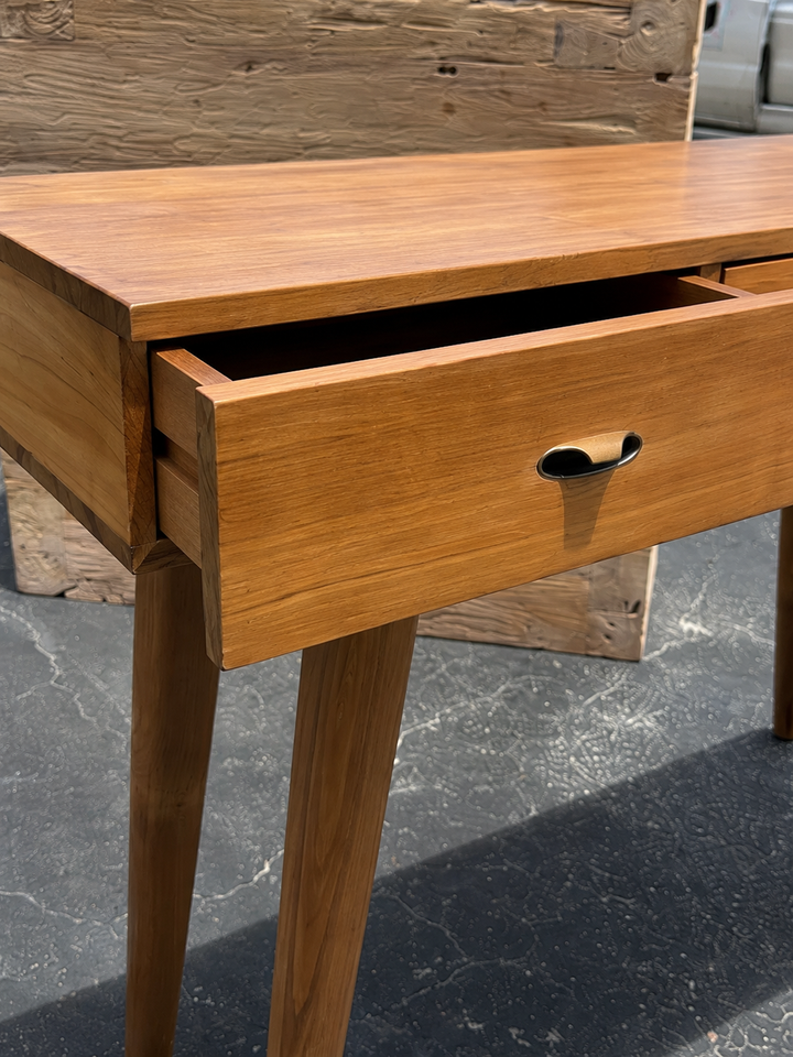 Recycled teak 3 drawer console 47 inch L, additional view 2