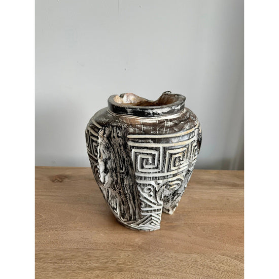 Hand carved Geotong vase Etsy