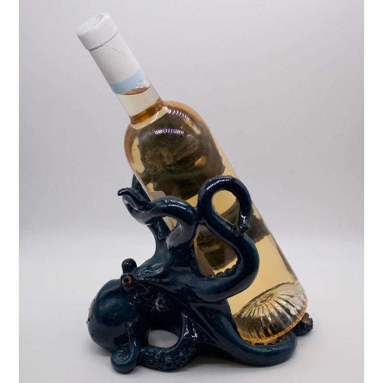 Octopus Wine Holder (Navy Blue) Etsy