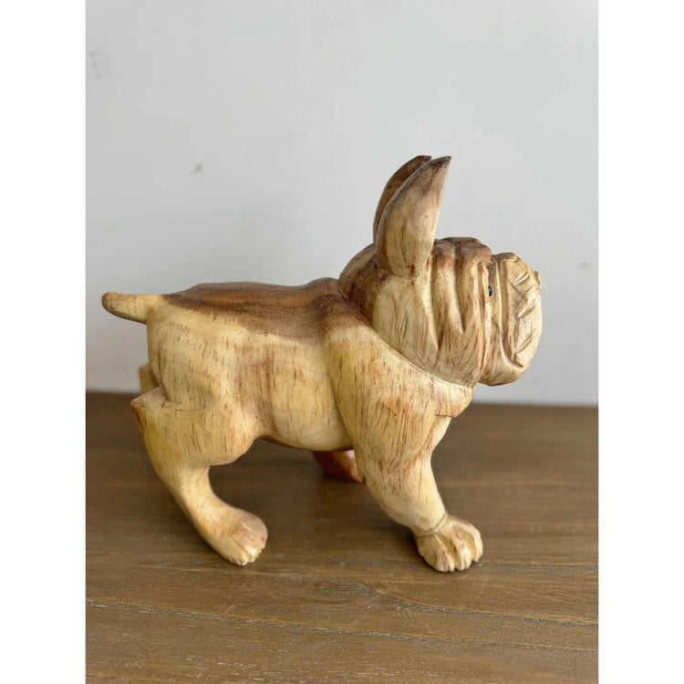 Hand Carved Bulldog (Large) Etsy