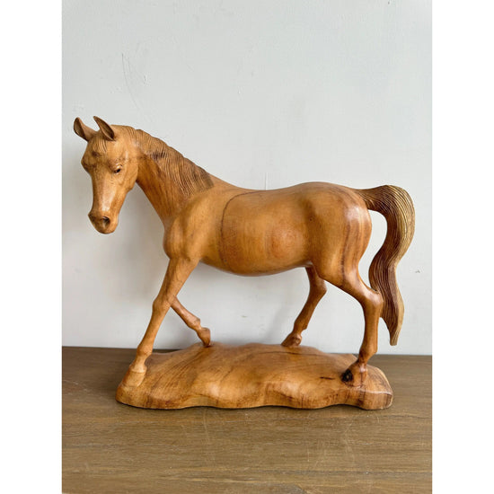 Hand Carved Horse Sculpture Etsy