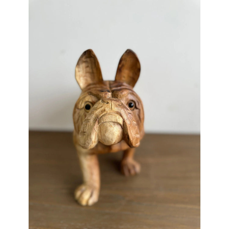 Hand Carved Bulldog (Large) Etsy