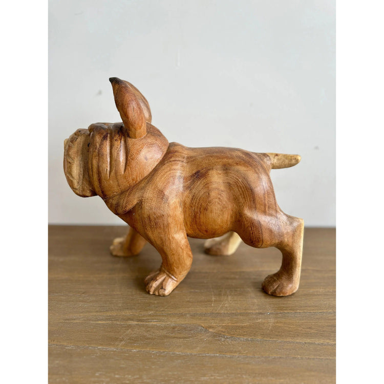 Hand Carved Bulldog (Large) Etsy